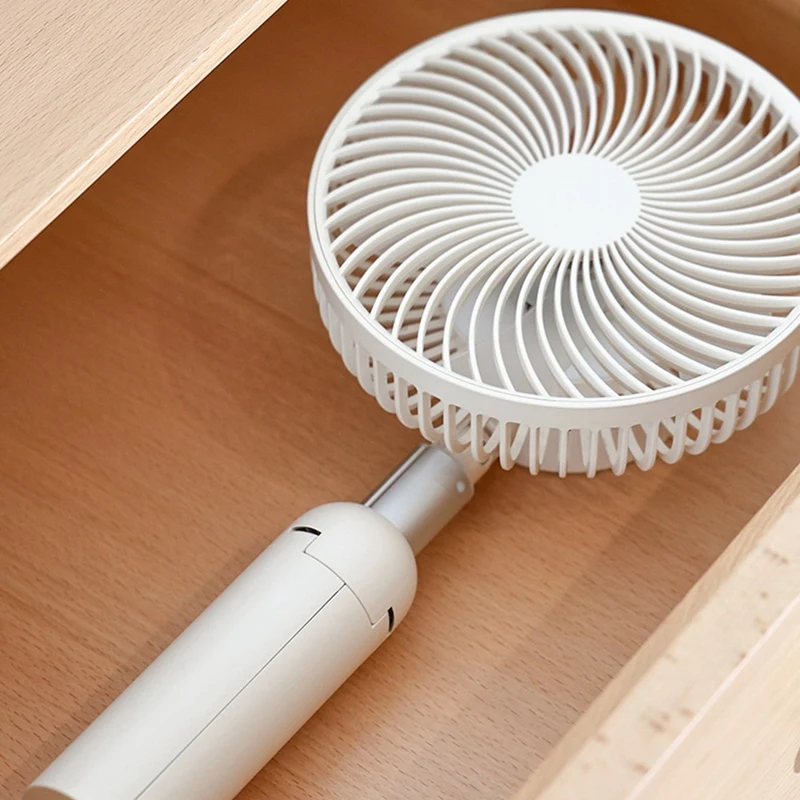 Портативный вентилятор перезаряжаемый мини-складной телескопический 4000 мАч электрический для домашнего офиса-B