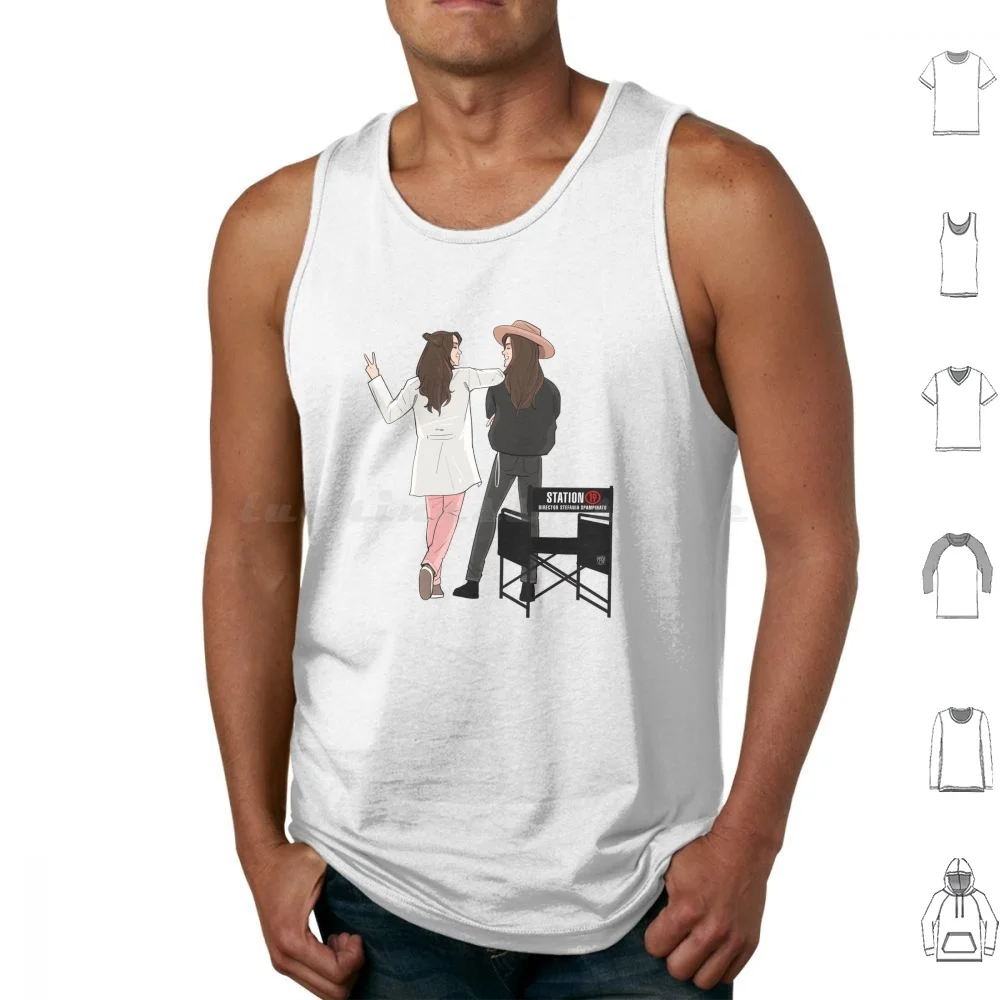 Tvdirector Spampi Debut Tribute Tank Tops Print Cotton Station 19 Carina Deluca