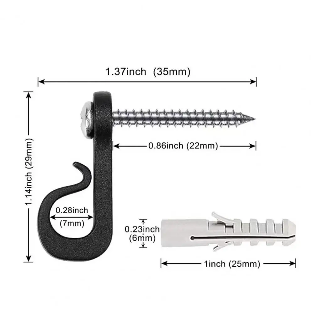 Christmas Light Hooks Plant Cabinet Ceiling Hook Stainless Steel Screw Hook Concrete Wall Hoo for String Lights Garden Decor view 6