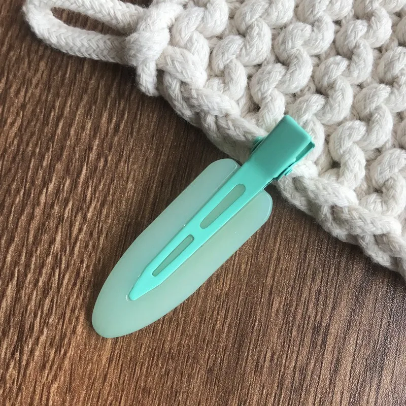 2 teil/los bunte nahtlose Haarnadel profession elle Styling Friseur Make-up-Tools spurlose Haars pangen für Frauen Mädchen Kopf bedeckung – Detail 6