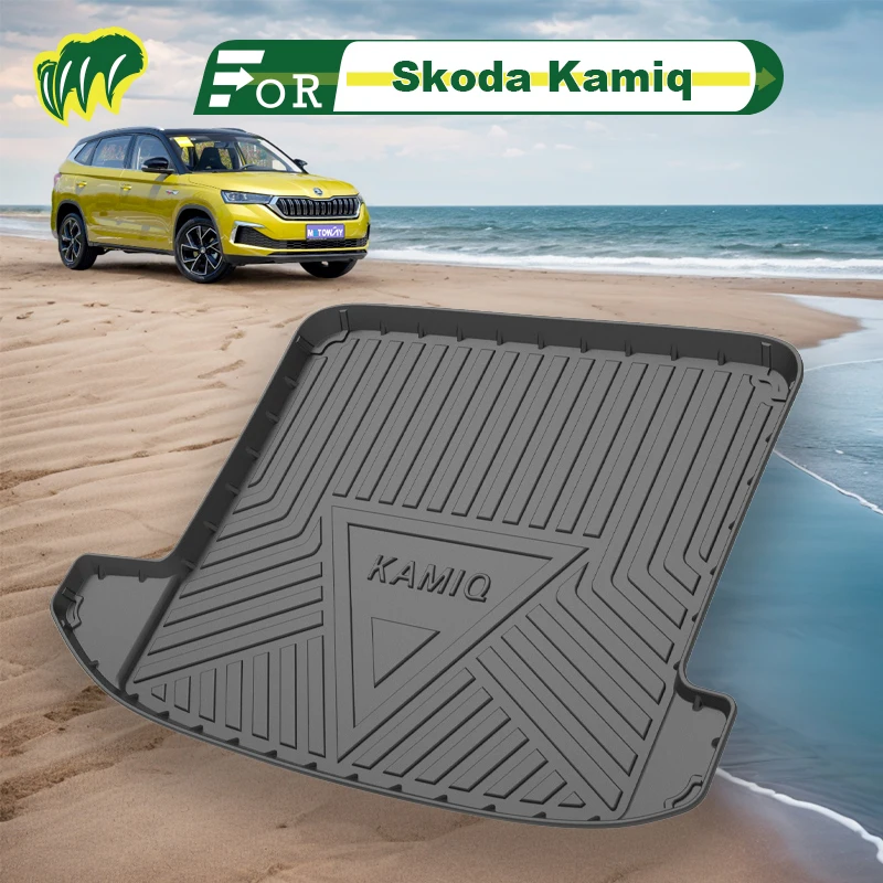 

For skoda Kamiq GT 19 2020 21 2022 2018-2023 Custom Fit Car Trunk Mat All Season Cargo Mat 3D Shaped Laser Measured Trunk Liners