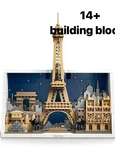 

НОВИНКА 2026: Серия конструкторов Love City—Париж 21064. Набор детских строительных блоков. Подарок для мальчиков и девочек.