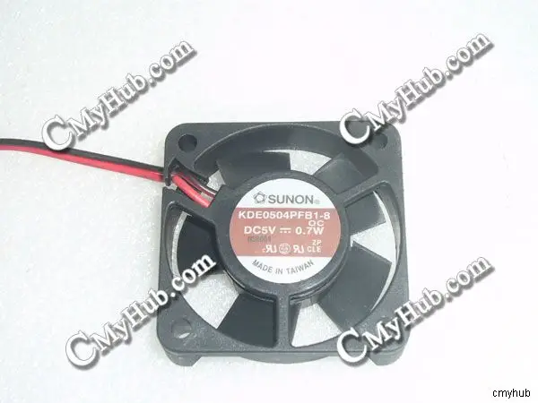 For SUNON KDE0504PFB1-8 OC DC5V 0.7W 4CM 40mm 40x40x10mm 3Pin 2Wire Cooling Fan KDE0504PFB1-8 OC 0C