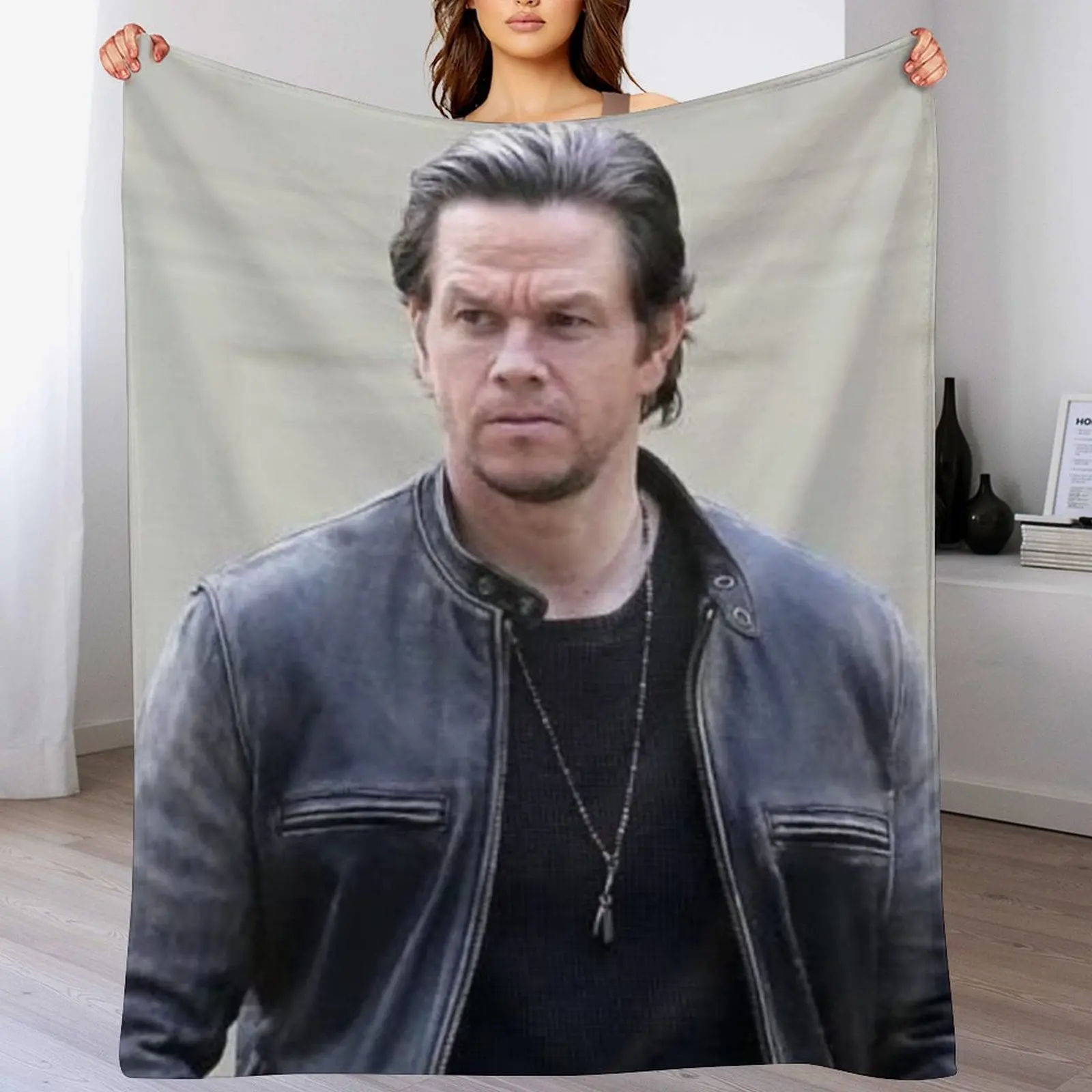 mark wahlberg Throw Blanket Multi-Purpose Hairy Comforter Blankets