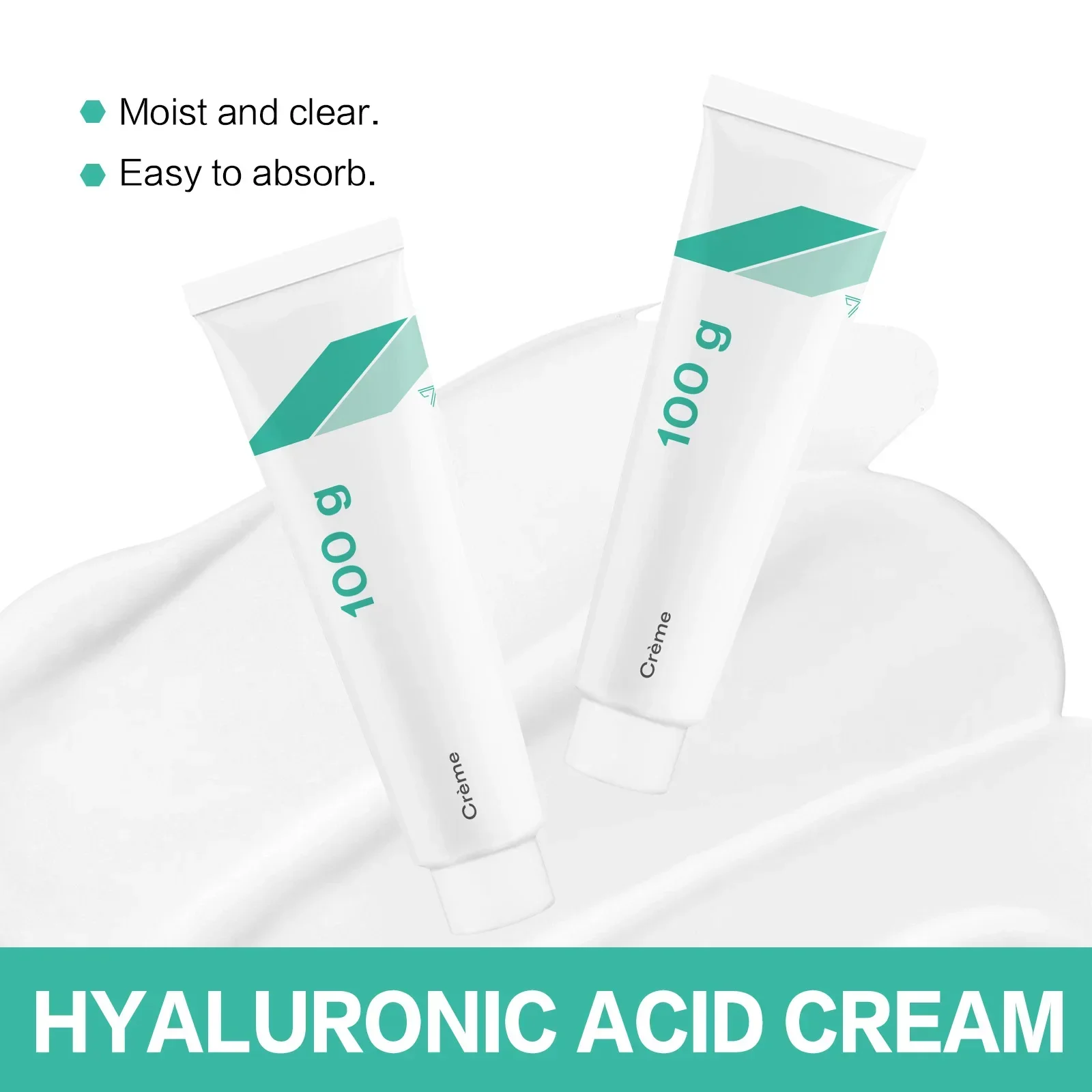 ﻿   كريم HA الكل في واحد 100 جرام لجميع أنواع البشرة، رطوبة عميقة ومضاد للشيخوخة، تفتيح البشرة الجافة المتعبة