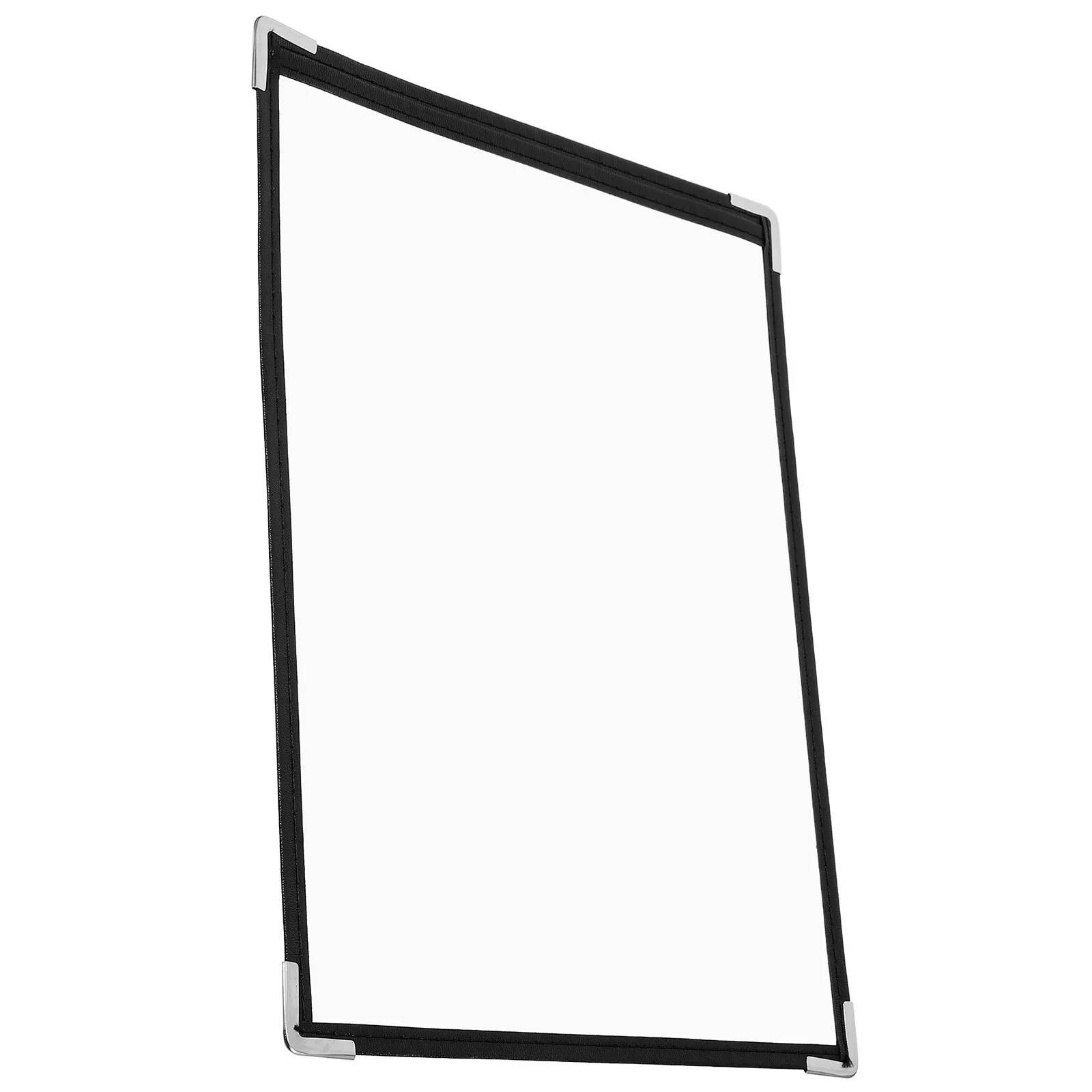 

Clear PVC Menu Cover 2-Side Transparent Detachable Easy to Clean Replaceable Menu Folder for Restaurant Cafe Bar