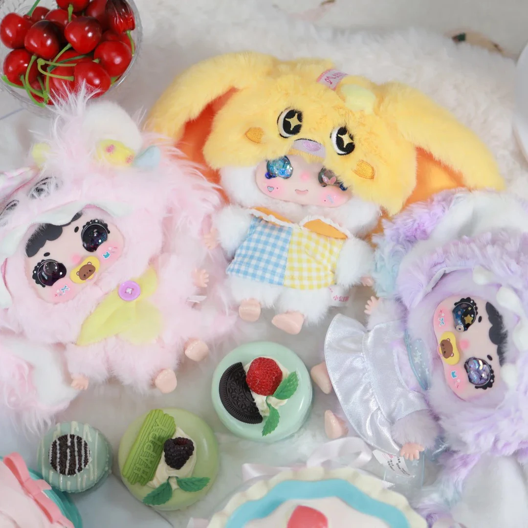 

Jiimo 200% Plush Blind Box Pendant Cute Soft Stuffed Little Monster Doll Bag Charm Decorative girl Gift For Adult Collectors toy