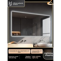 Smart Bathroom Mirror LED Bathroom Mirror Wall-mounted Bathroom Mirror Anti-fog Dresser Makeup Mirror Full Body Mirror Shower