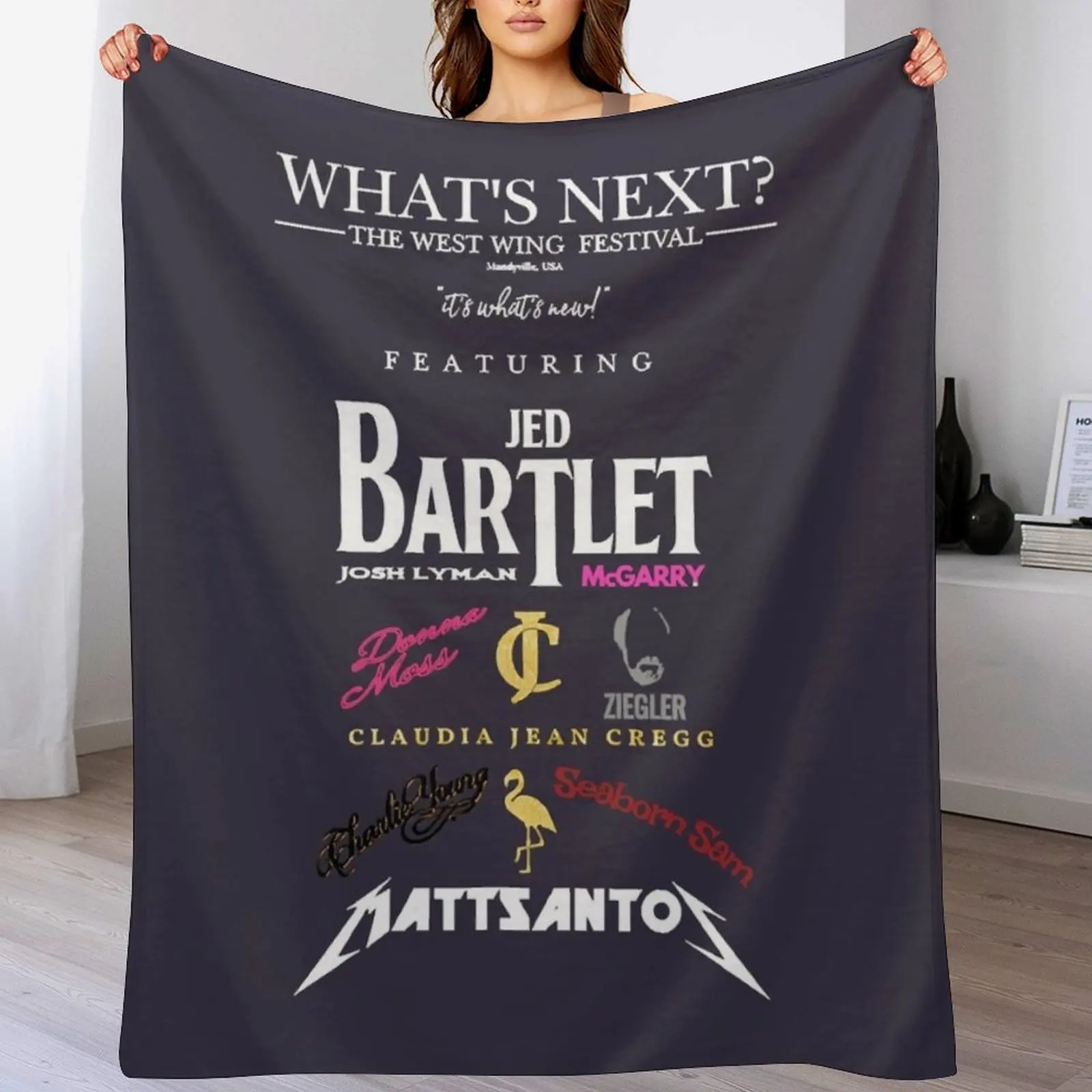 

Funny Man Allison Janney Gifts Movie Fans Throw Blanket Vintage Tourist Luxury Blankets
