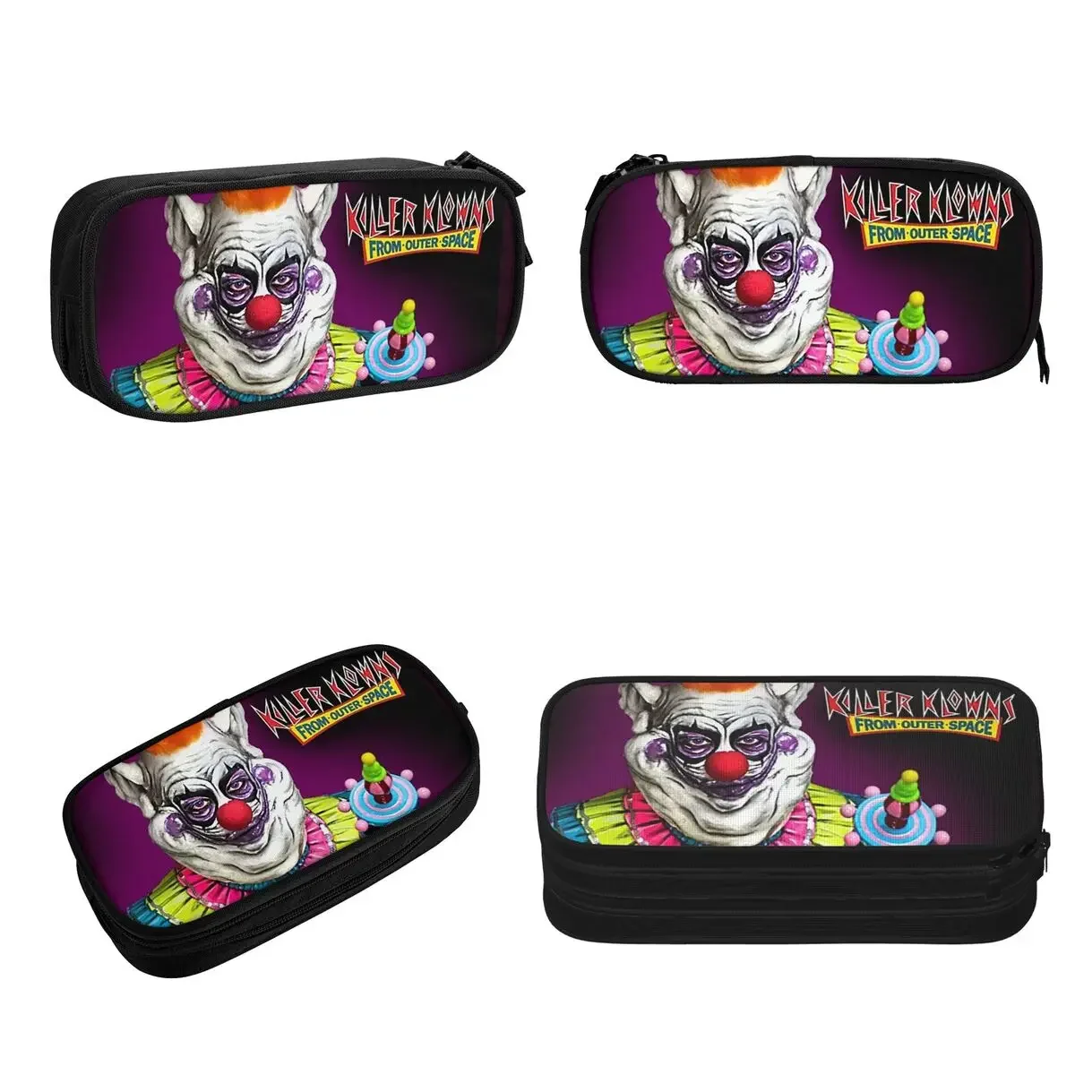 Killer Klowns From Outer Space Pencil Cases Large Storage Pen Bags Pen Box Pencil Pouch For Boys Girls Stationery School Office