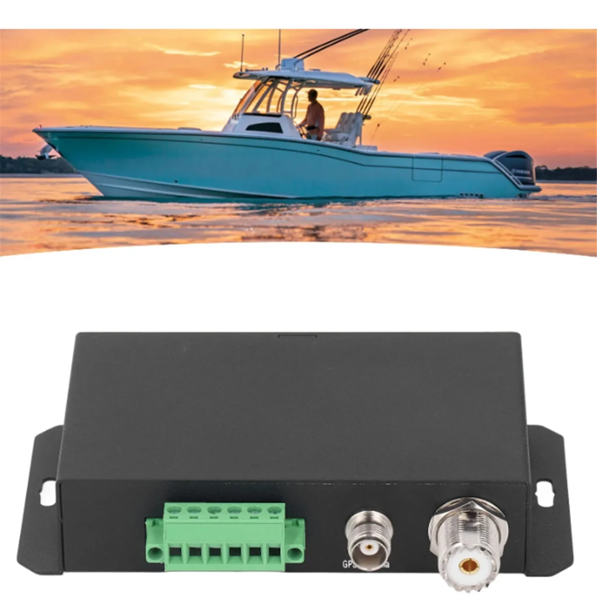جهاز استقبال AIS بحري لقناة استقبال HAR‐100 AIS 10 إلى 35 فولت 38400 Bps جهاز استقبال GPS حساس ودقيق للقارب #4