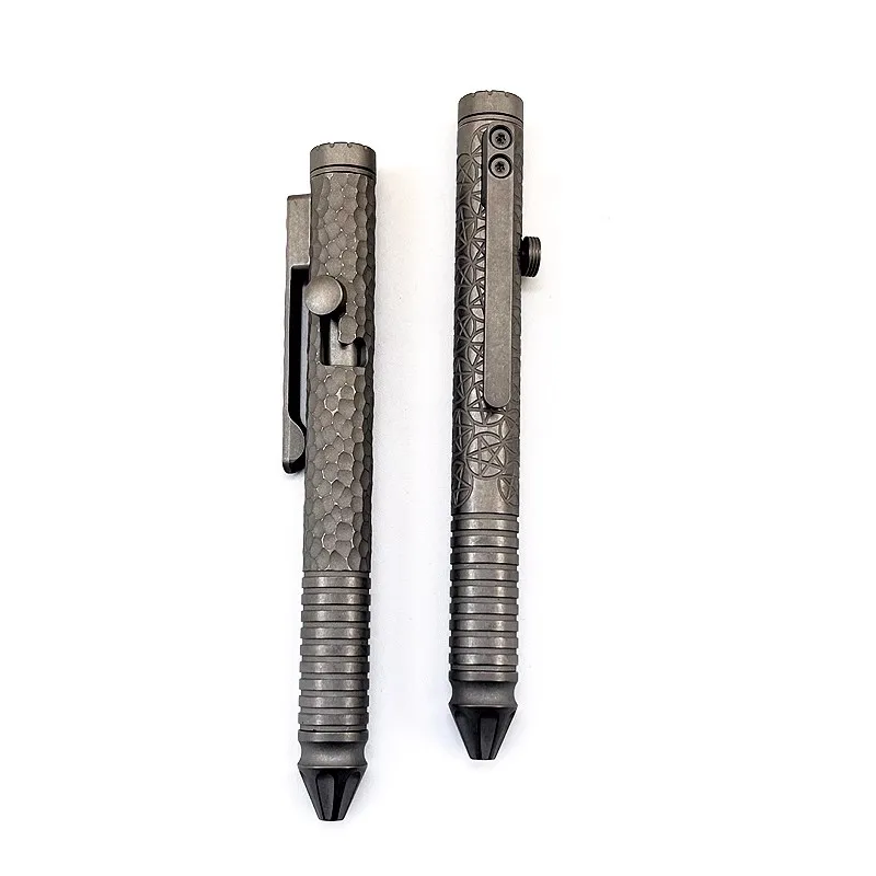 New EDC TC4 Titanium / Zirconium Alloy Signature Pen Pocket Multi-purpose Tool Spinning Top Ballpoint Pen