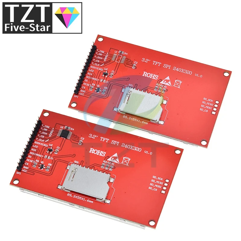 Imagem -04 - Tft Lcd Touch Screen Module para Arduino Uno Placa com ou sem Toque Mega2560 240x320 St7789 Ili9341 32