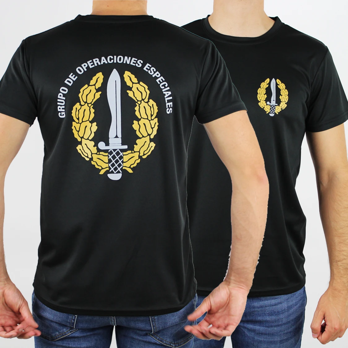 Camiseta Grupo De Operaciones Especiales España. 100% Algodón De Alta Calidad, Cuello Redondo, De Gran Tamaño, Casual