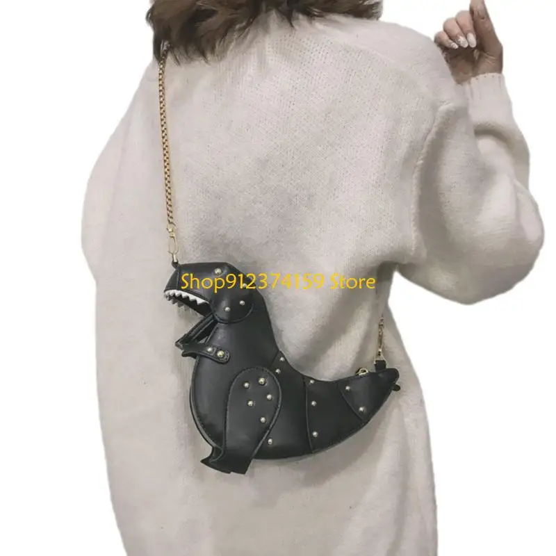 

G5AE Dinosaur Crossbody Bag PU Shoulder Purse for Girls and Women Suitable for Travel and Shopping