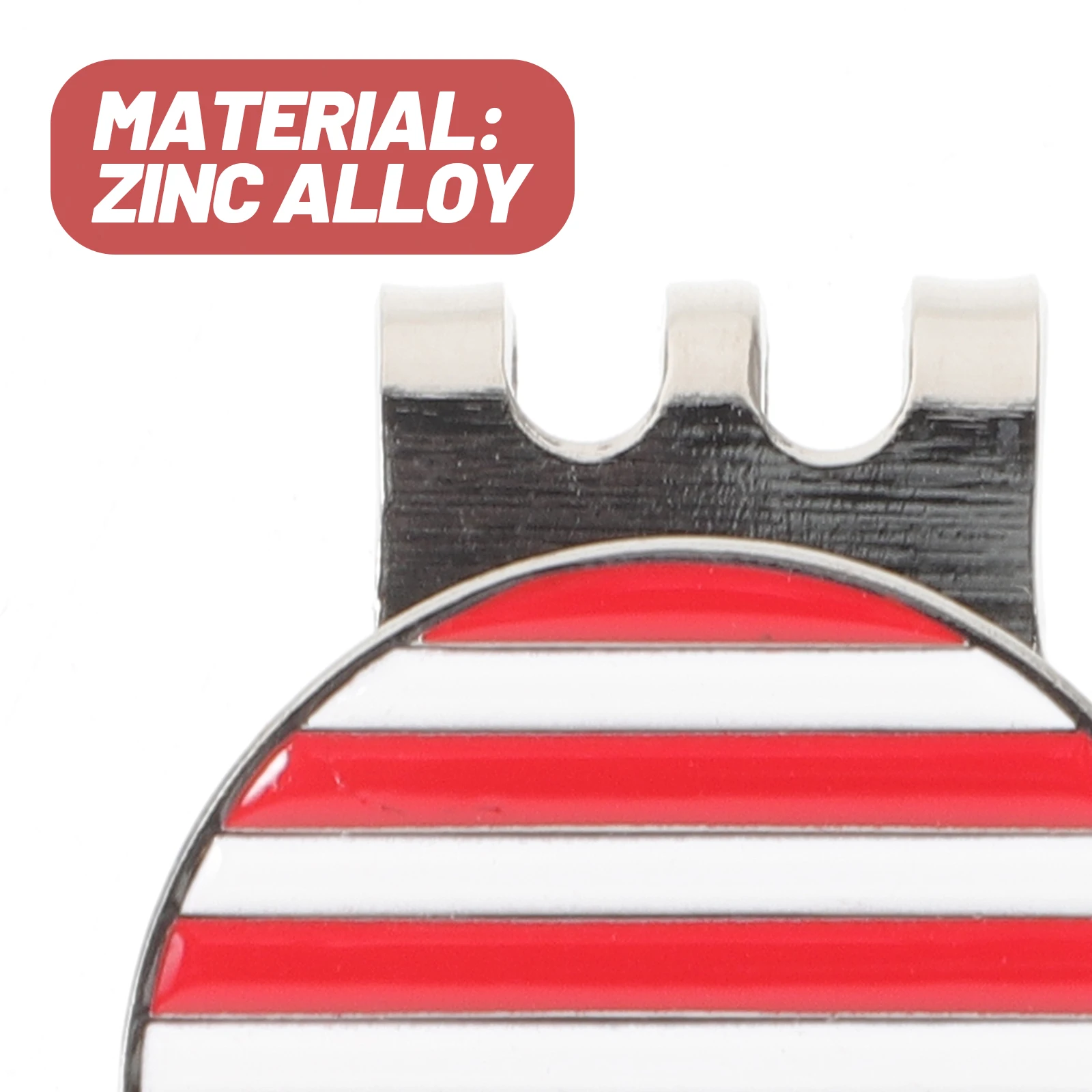 

2Pcs Portable Zinc Alloy Golf Hat Clip Ball Markers Durable Metal Decorative Golfs Supplies Accessories Golfs Marker Hat Clip
