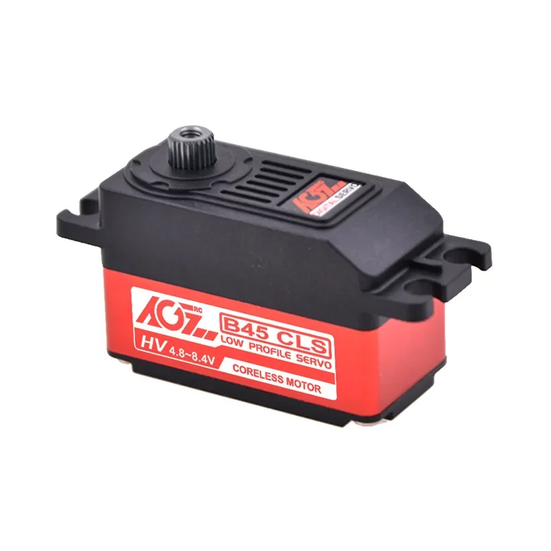 Servo de coche de deriva sin núcleo de engranaje de metal de alto par de perfil bajo AGF B45CLS 25T