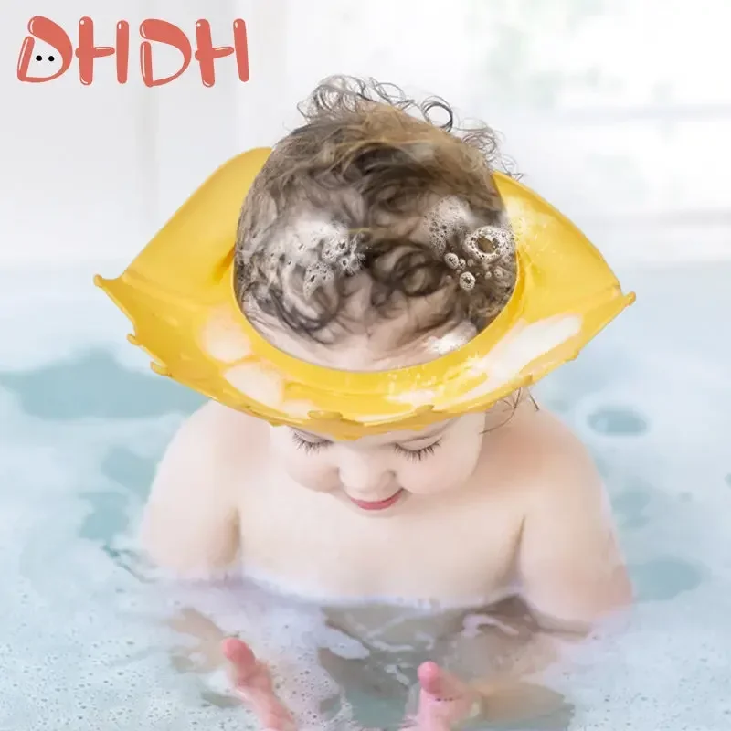 Baby Shower Cap Adjustable Hair Wash Hat for Newborn Baby Goods Infant Ear Protection Kids Shampoo Shield Bath Head Cover