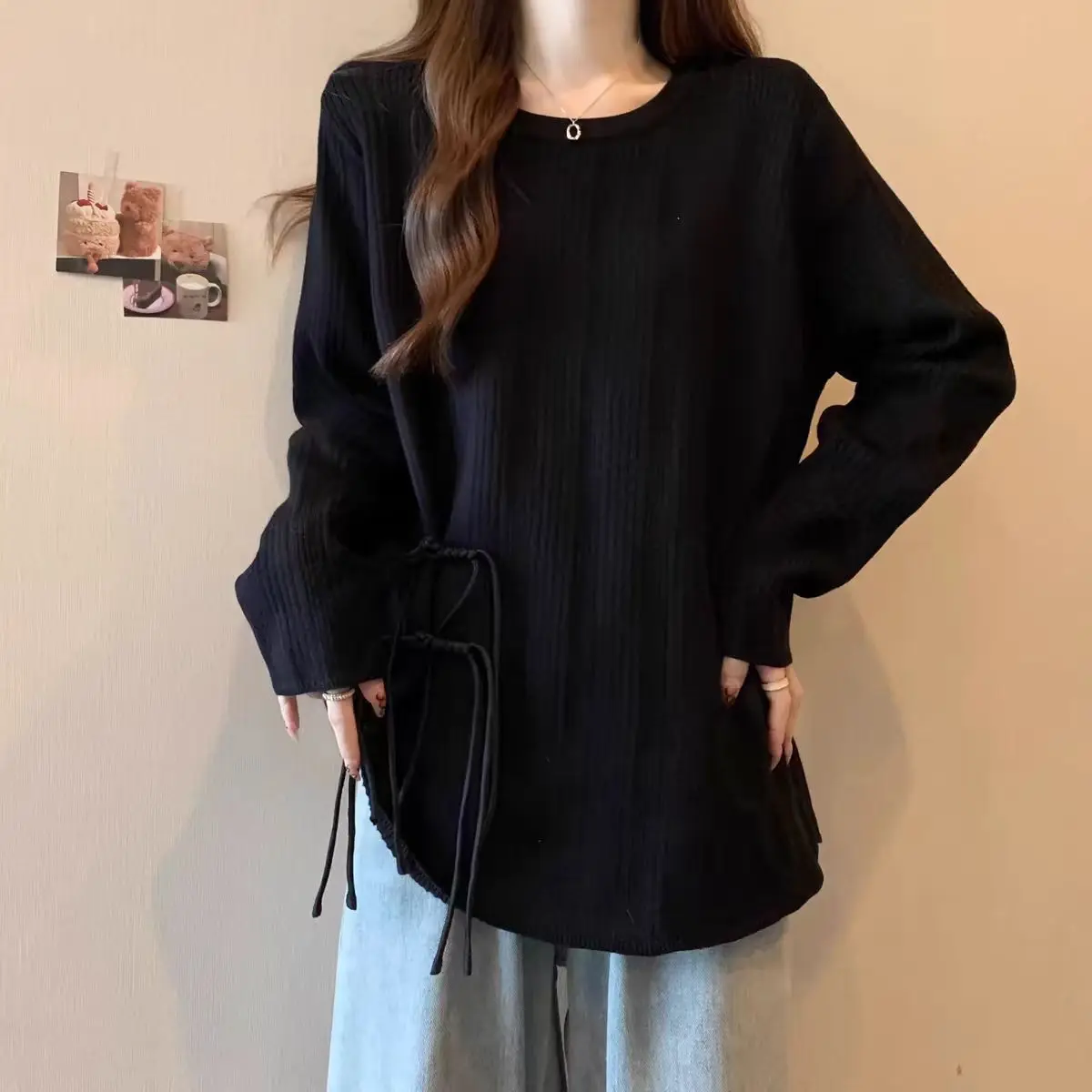 

Sweaters Jumpers Pullovers Womens Pullover Collar Spliced Halloweens Athletic Leopard Outdoors Tops Streetwears Performance Fit