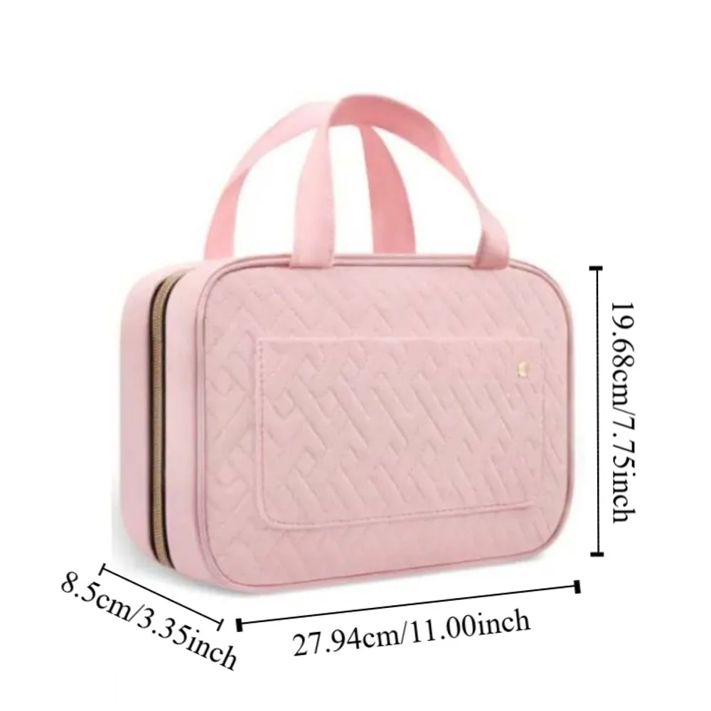 Unisex Waterproof Travel Makeup Bag Large Capacity Organizer Portable Storage Box Beauty Pouch Foldable Cosmetic Case Bathroom