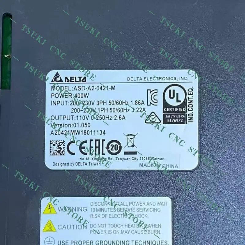 

New ASD-A2-0421-M 400W servo drive for fast delivery