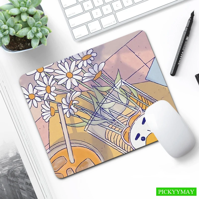 

Cute Desk Mat Small Mousepads XS Mouse Pad Office Desk Pad Little Mousepad Design Mouse Mat For Computer 20x25cm