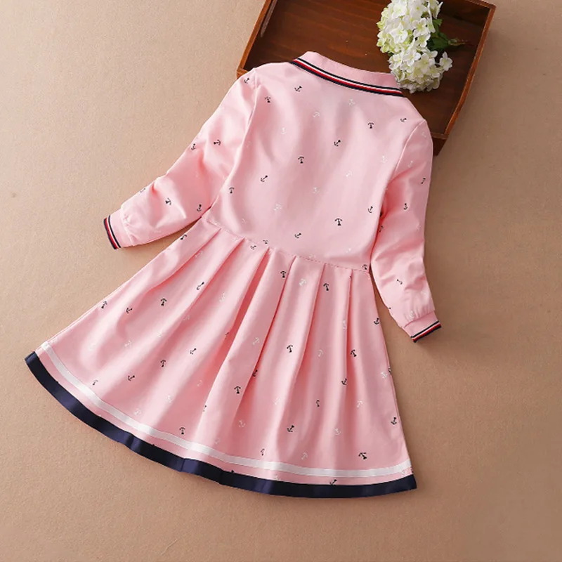 Girls Dress 2024 Autumn Winter Dresses For Kids Children Princess Dress Costumes College Wind School Teenager Clothes 3-12years