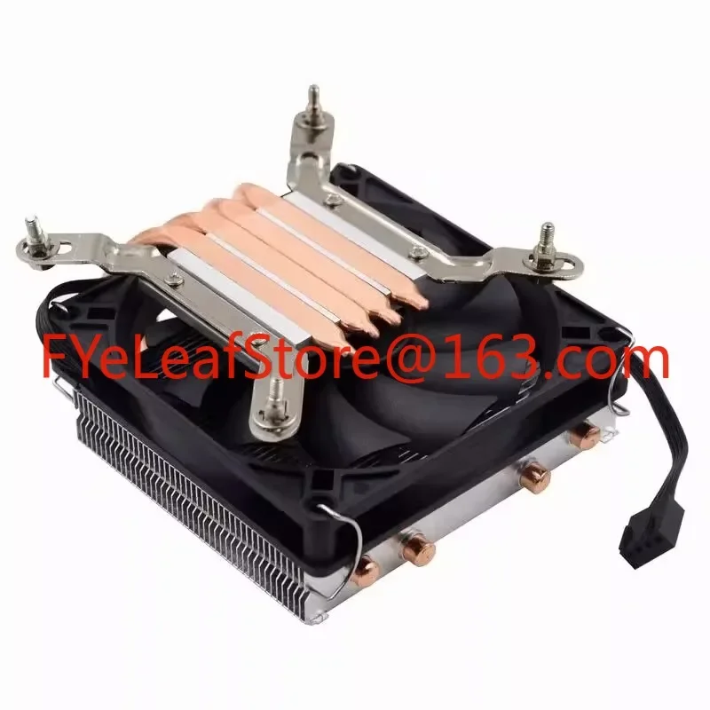 CPU heat pipe radiator, backblowing ITX ultra-thin 4 heat pipes, radiator fan 12 13 generation 1700