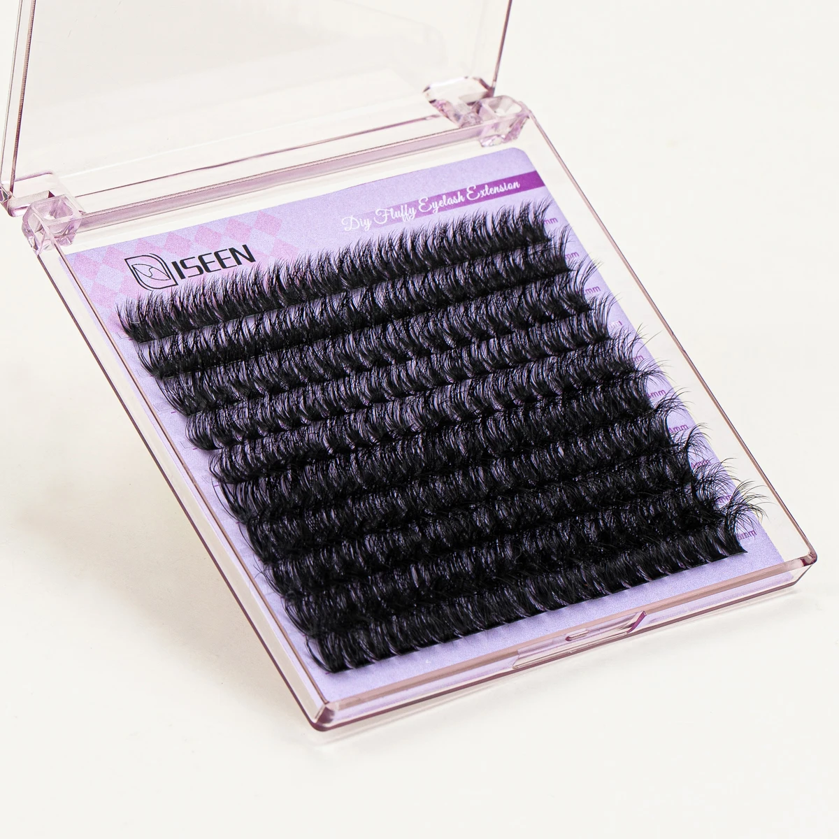 200pcs DIY Cluster Eyelash Extension 10rows Dovetail Segmented Lashes fluffy 50D/80D/100D Explosive Eyelash