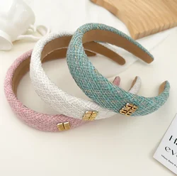 Fashion Headbands For Women Girl Hair Accessories Blue Pink Korean Retro Hairband Hair Hoop Woman Hair Bands Headwear Bezel