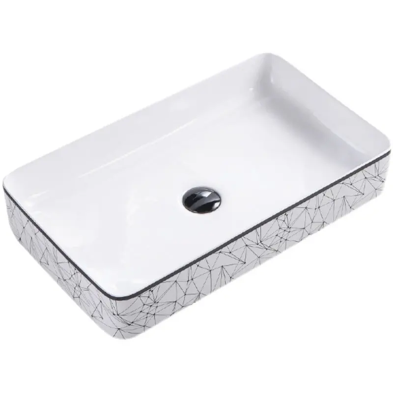 

Скандинавский ветровой умывальник для мытья рук, керамический умывальник для лица, квадратный художественный умывальник, балкон, ванная комната