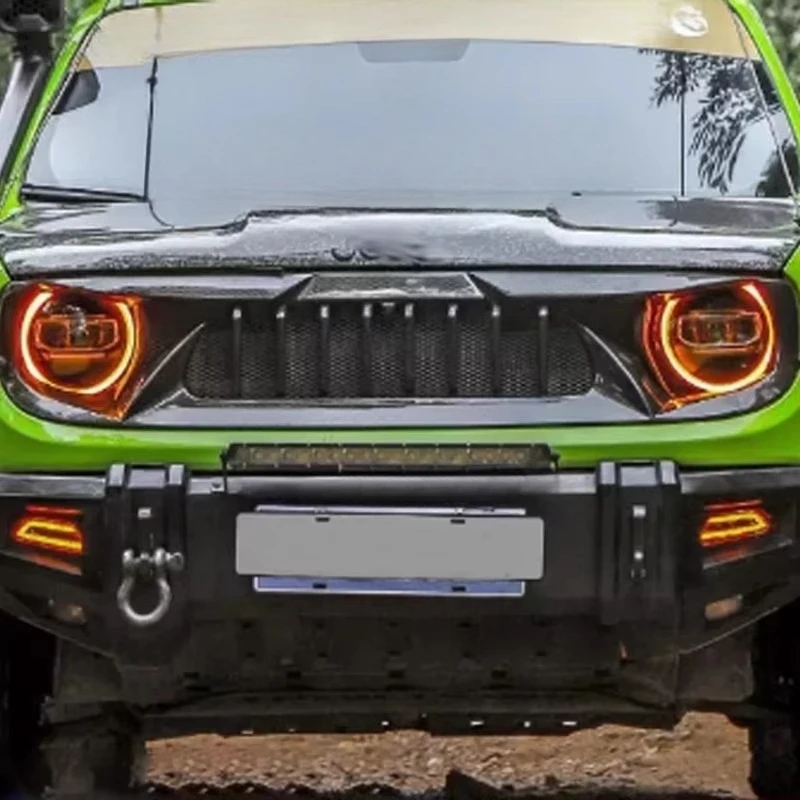 Premium Angry Bird-Style Grille Kits Custom Modified Front Grilles Car Grille Accessories for Jeep Renegade Accessoriescustom - view 2