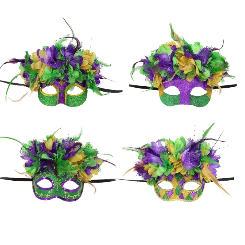 

Masquerade Mask Half Face Mask Halloween Costume Mask Mardi Gras Mask for Party