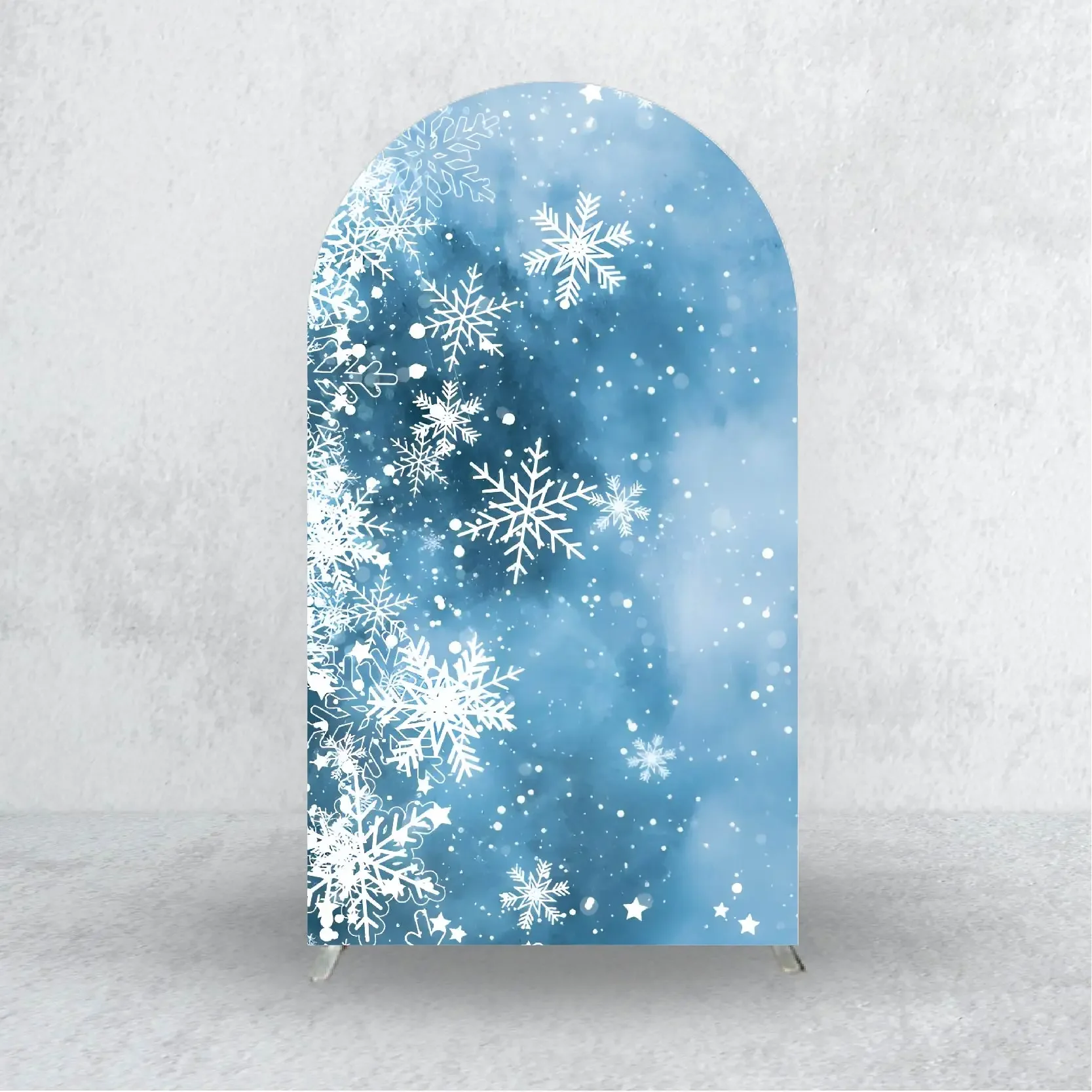 Navidad copo de nieve muñeco de nieve Santa Claus arco telón de fondo fundas de tela Feliz Año Nuevo suministros de fiesta estudio foto fondo