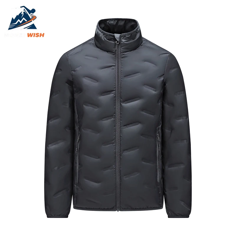 MONEYWISH أسفل سترة 2025 زوجين الأبيض بطة أسفل سميكة الباردة مقاومة معطف دافئ في الهواء الطلق الترفيه ملابس شتوية سستة أسفل سترة