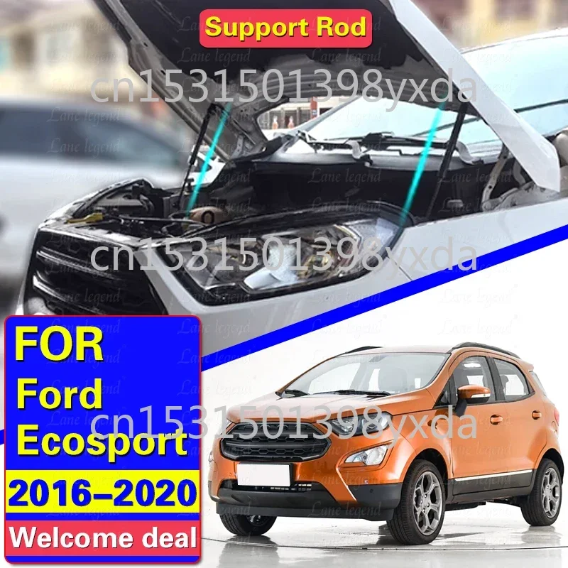 Стойки капота автомобиля для Ford Ecosport B515 2016-2020, газовые пружины переднего капота, амортизатор, подъемные опоры, стойки, демпферы