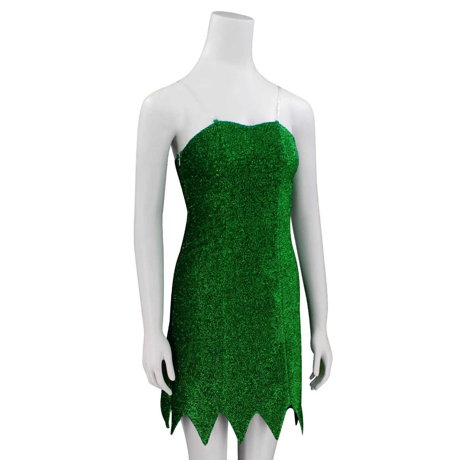 Tinker Uniform Miss Bell Cosplay Costume Anime Tube Sexy Green Dress Mini Bell And Wigs Set Halloween For Women Cosplay Costume