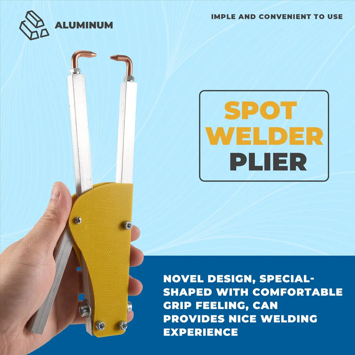 614~フラッシュスポット溶接ペンチ 調整可能スポット溶接機 圧力エポキシ基板溶接ペン バットはんだ付けペンチ 鋼板用