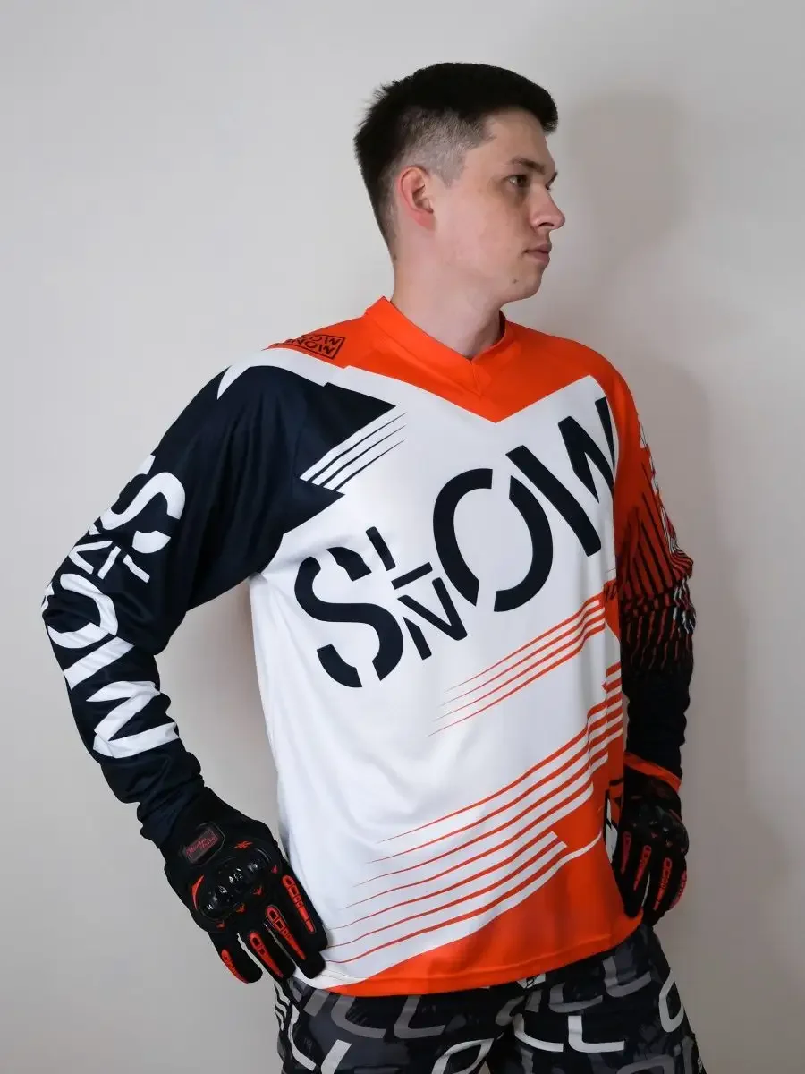 

2025 Motorcross Jersey Enduro Motorcycle Jersey Men T-shirt Long Sleeve Motorcycle Gear Motorcycle Jersey Racing Downhill Top