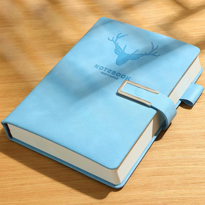 200 Seiten A5-Leder-Notizbuch mit Leder-Notizbuchhülle, personalisierter Softcover und Lesezeichen, perfekt für Unternehmen, Besprechungen – Detail 13