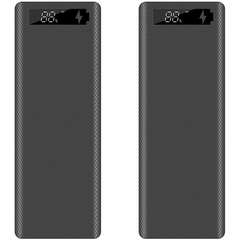 2X Quick Charge Version 10X18650 Power Bank Case Dual USB Mobile Phone Charge QC 3.0 PD 18650 Battery Charging Box