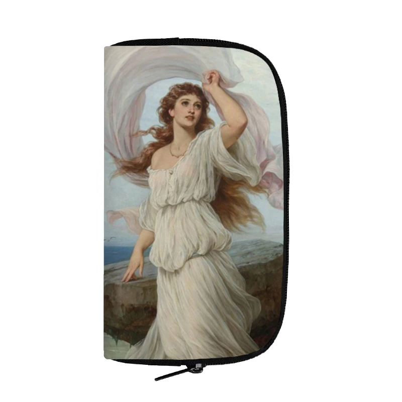 Famous Artist John William Waterhouse Wallet Religious Goddess Angel Purse Classic Beauty Credit Card Holder Coin Money Bag