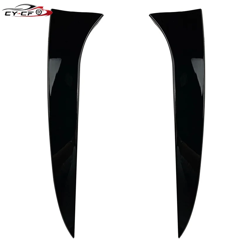 For MercedesBenz CLS-Class C218 X218 Shooting Brake 2011-2018 Car Rear Window Side Spoiler ABS Gloss Black Rear Canards Splitter