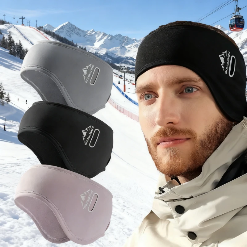 1 Set Winter Sports Earmuffs Warm Windproof for Skiing Cycling Headband Polar Fleece Ear Protection Running Cold-proof Earmuffs
