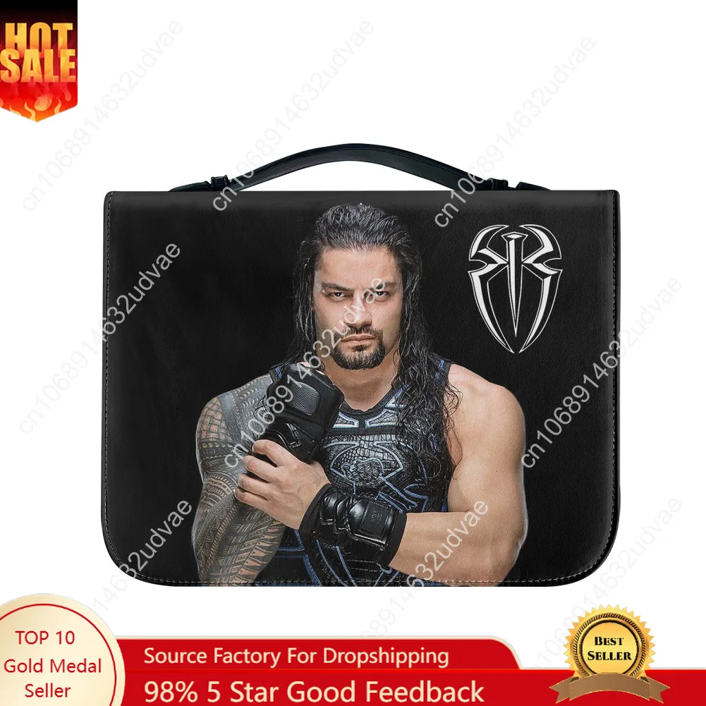 

Roman Reigns Made Bible Bags Christian Gifts Personalized Covers Bible Pack Waterproof Leather Bag High Quality Package Case