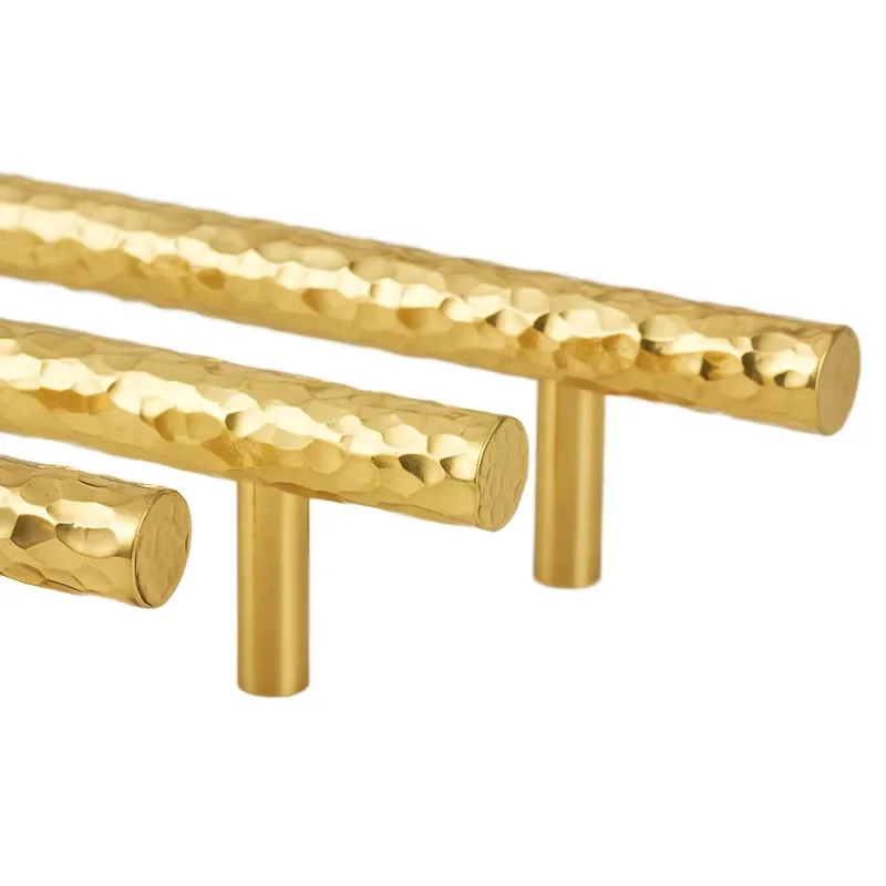 

Hammer Brass Gold Handle Brass Sliding Door Furniture Hardware Cabinet Drawer Handle