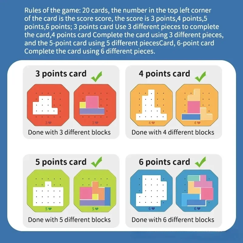 モンテッソーリ 3D クリエイティブデスクトップパズル & タングラム数学おもちゃ & 積み木 & ブロックボード カラー & シェイプゲーム & 子供向け教育ギフト