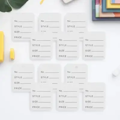 

1000Pcs Paper Price Tags for Clothing Size Hanging Tags Large Quantity Smooth Edges Compact Lightweight with Hanging Hole Design