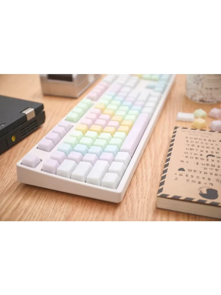 Jelly Rainbow Keycaps Teclado Mecânico Personalizado Keycaps 60/64/75/80/87/98/108