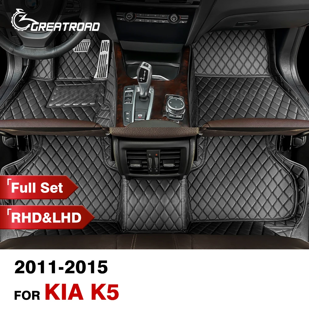 

Автомобильные коврики для Kia K5 2011 2012 2013 2014 2015, под заказ, автомобильные подкладки для ног, аксессуары для интерьера